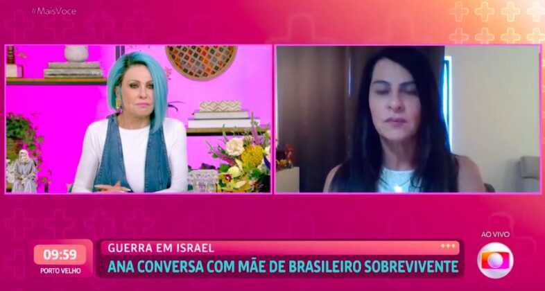 Ana Maria conversa com mãe de jovem que está em Israel