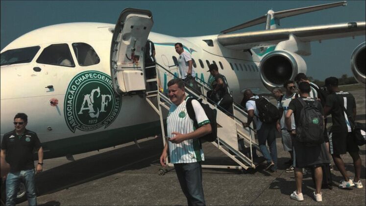 Imagem do documentário sobre a Tragédia da Chapecoense
