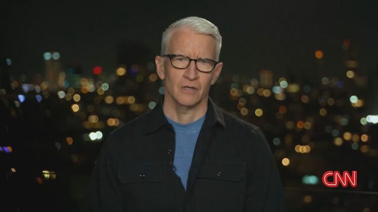 O apresentador da CNN, Anderson Cooper.