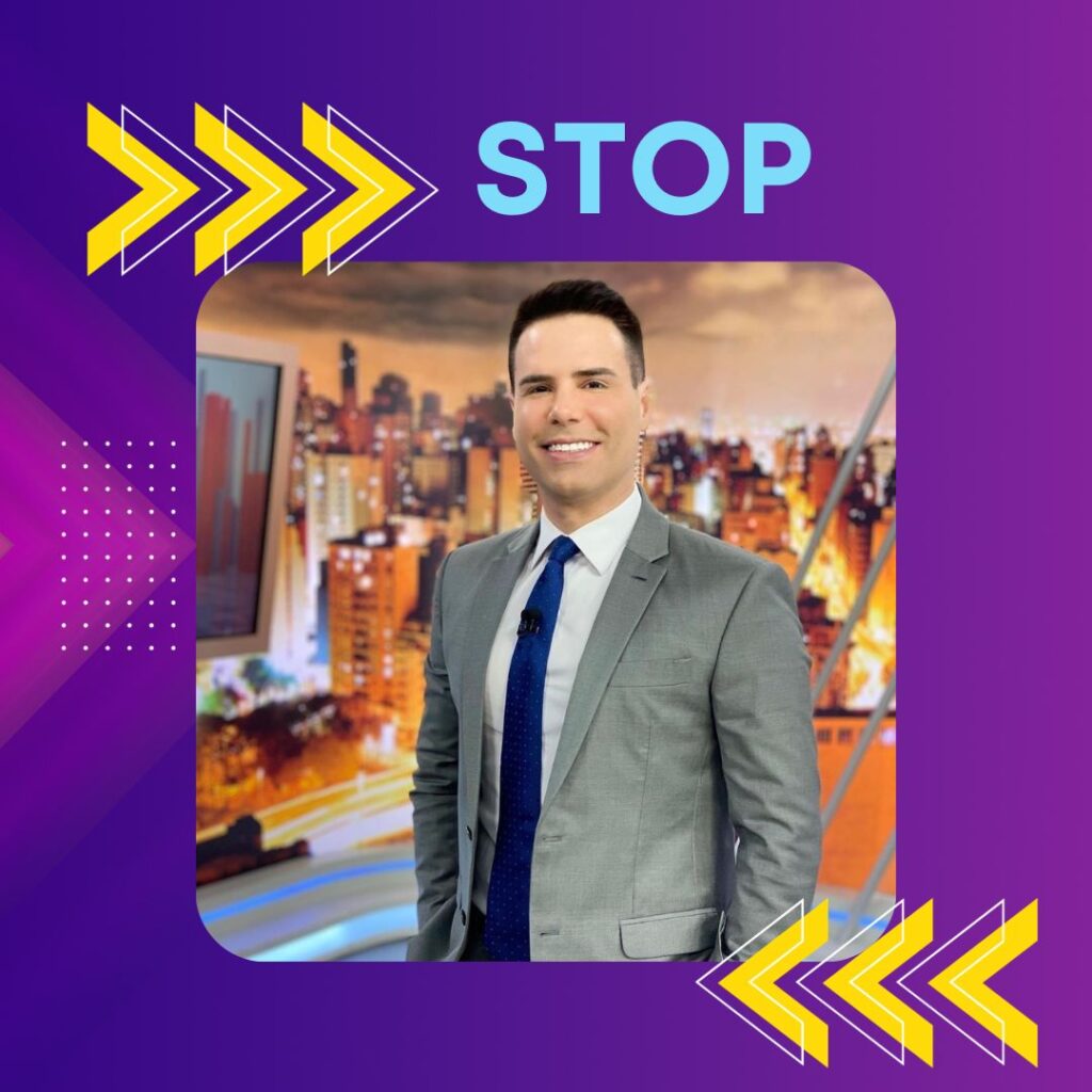 Luiz Bacci no cenário do Cidade Alerta