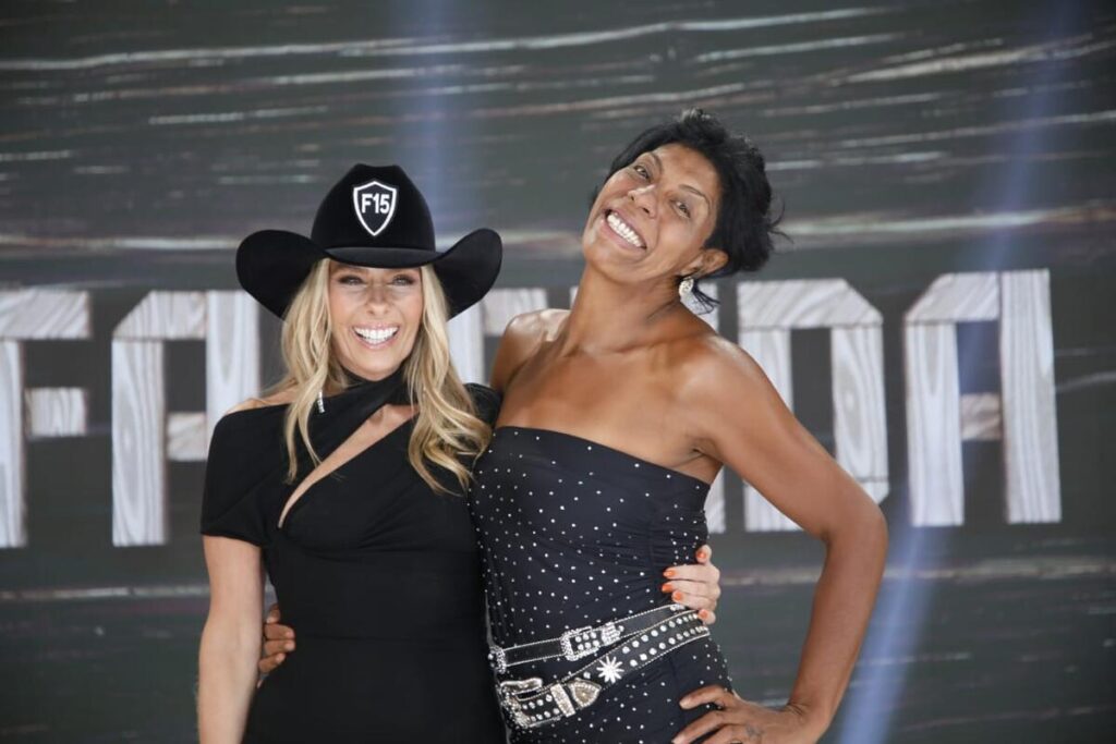 Adriane Galisteu e Márcia Fu.