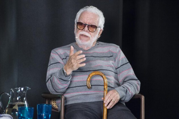 Manoel Carlos durante palestra e entrevista nos Estúdios Globo