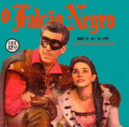 Capa de revista anunciando o Falcão Negro, destaque da televisão