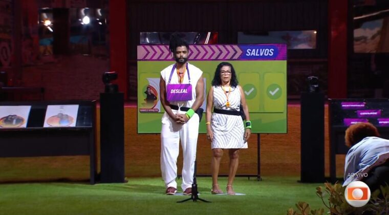 Diogo e mãe na dinâmica do sincerão no BBB 25