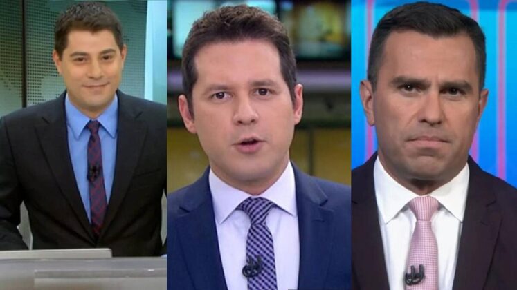 Evaristo Costa, Dony De Nuccio e Rodrigo Bocardi como substittos de William Bonner