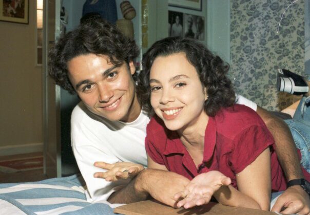 Angelo Paes Leme e Carla Marins na novela História de Amor
