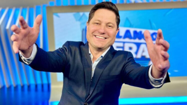 Eleandro Passaia no cenário do Balanço Geral