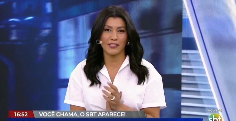 Dani Brandi na apresentação do Tá na Hora