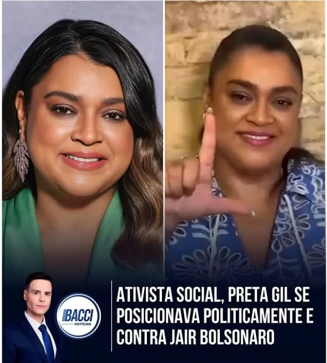 Post de Luiz Bacci envolve morte de Preta GIl com política (Foto: Reprodução) 